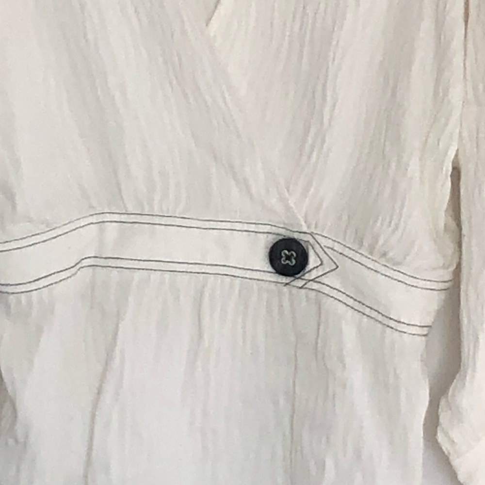 Zara Blouse With Contrasting Topstitching - Picture 5 of 8